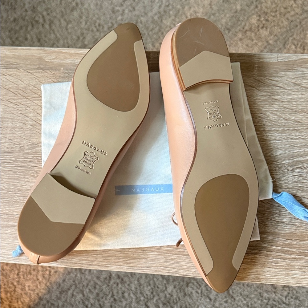 Margaux the Pointe Ballet Flats NWOB 39 W Leather Wide Fit Size 8.5-9 - Picture 3 of 6